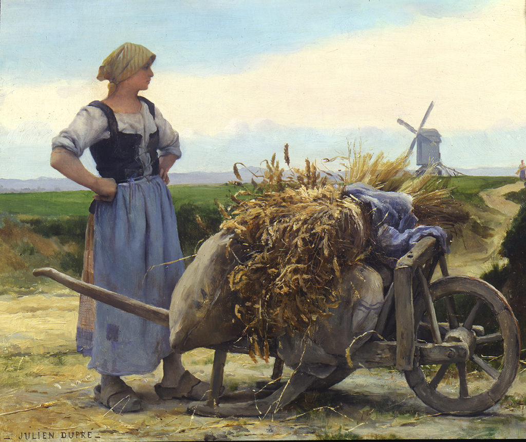 Woman with a Wheelbarrow - Julien Dupre