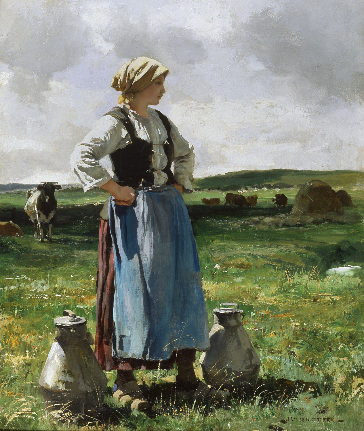 woman in the field