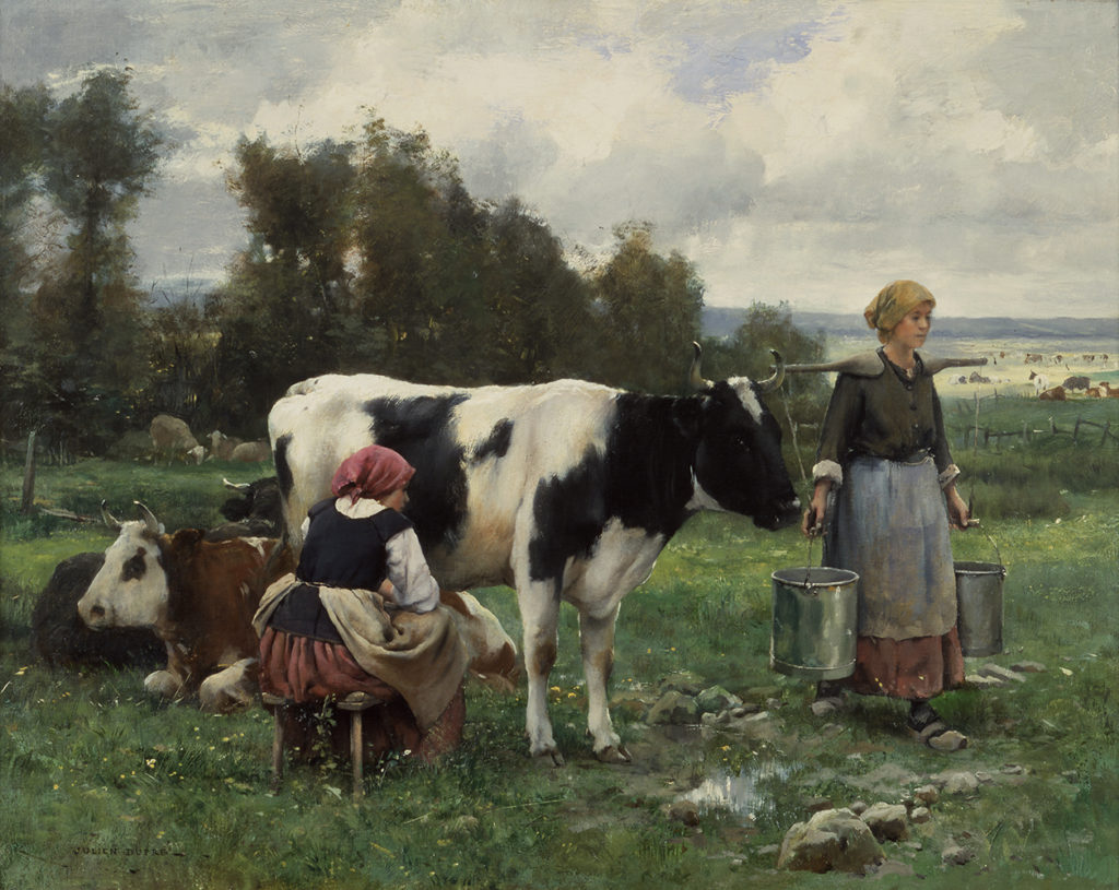 Milkmaids in the Field - Julien Dupre