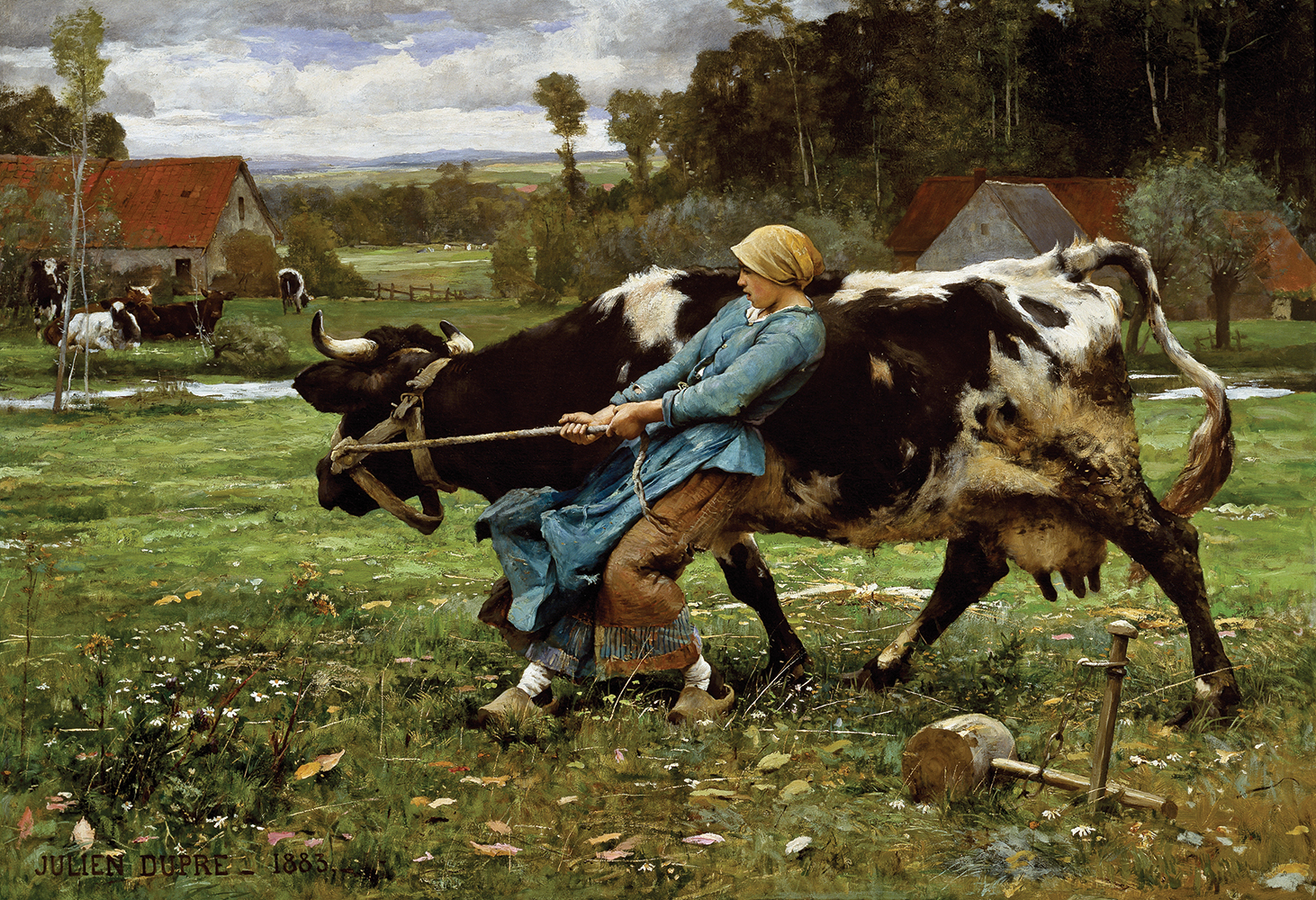In the Pasture (also known as "The Milk Maid") - Julien Dupre