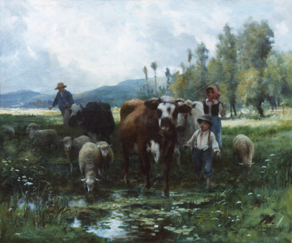 Watering the Animals - Julien Dupre