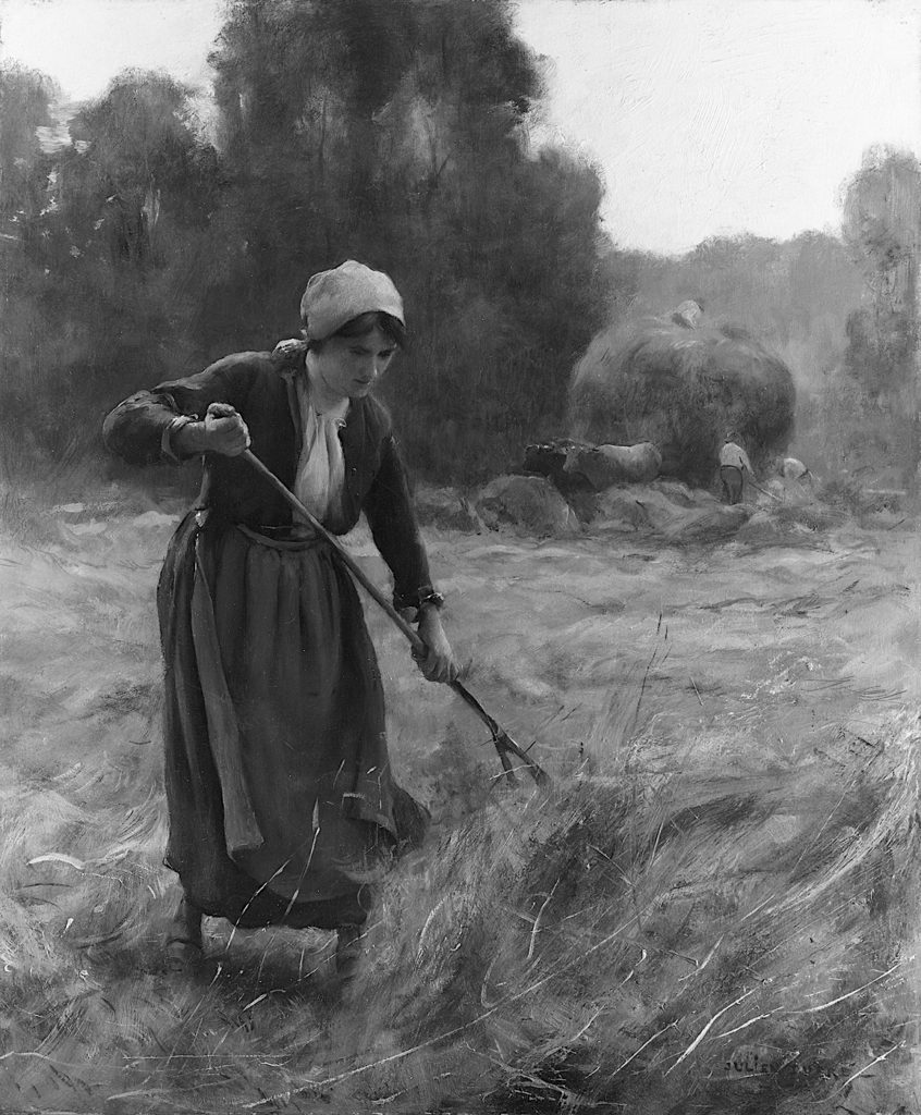 Woman Raking Hay - Julien Dupre