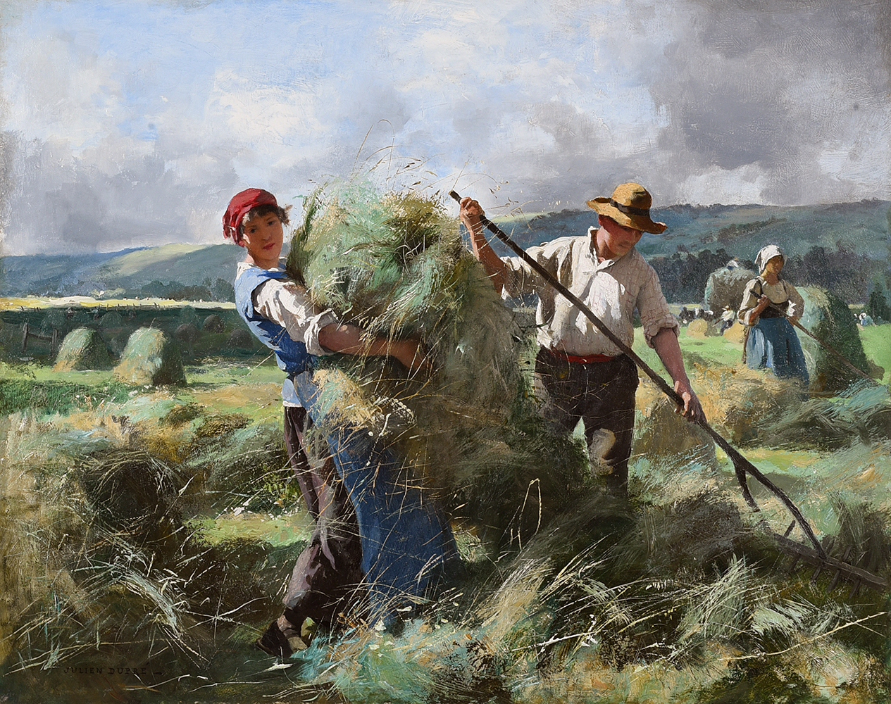 Haymaking (Haymakers in the Sun) - Julien Dupre