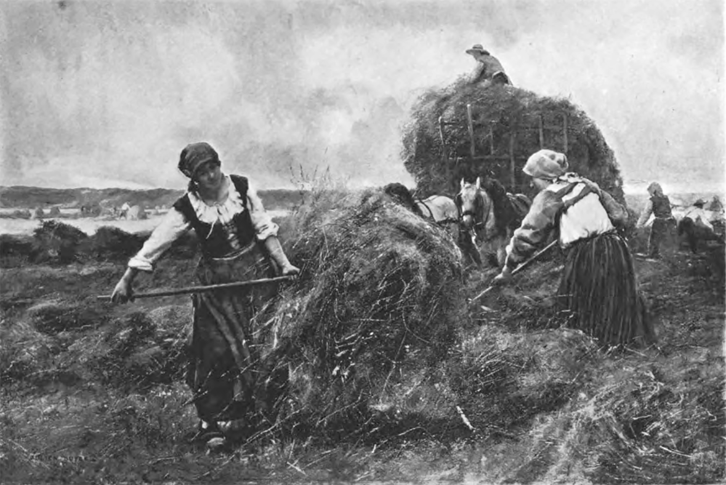 numerous figures working in the field