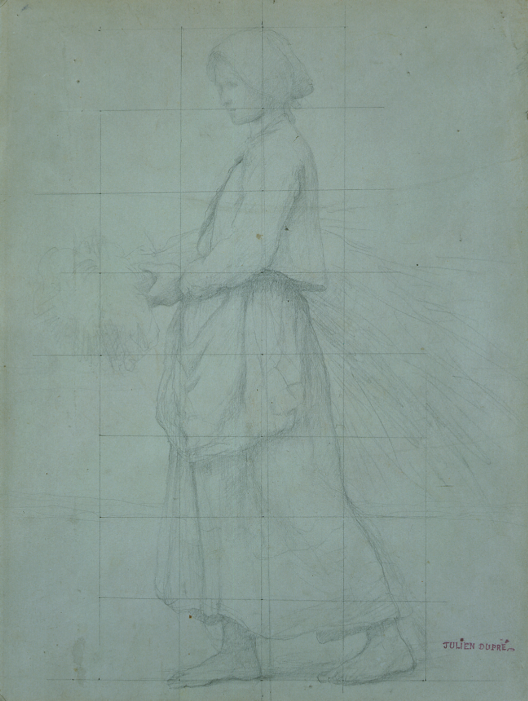 woman carrying wheat
